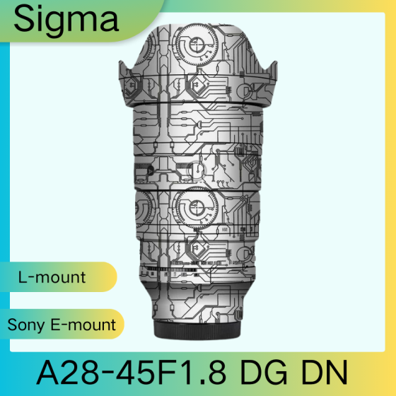 Lentes Sigma A28-45F1.8 DG DN - Pele câmera, adesivo câmera - com alta resistência a arranhões, à prova d'água e com design elegante.